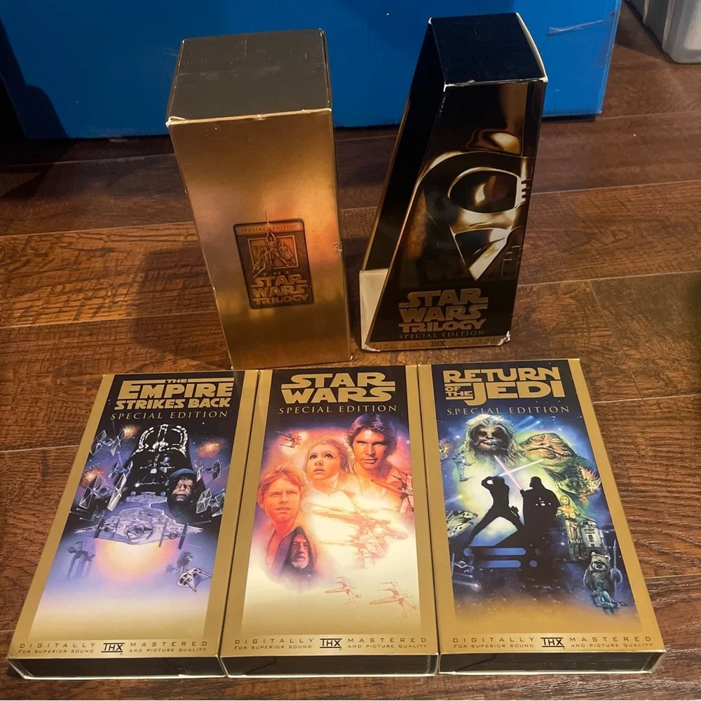 Vintage 3 pack Star Wars 1997 Return of the Jedi VHS tapes